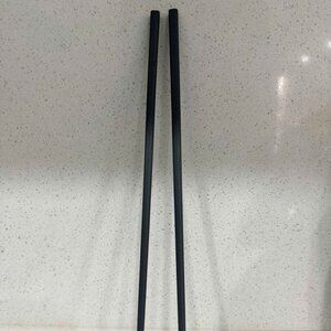 Black Silicone Chopsticks | Heat Resistant Non-Slip Reusable Chopsticks